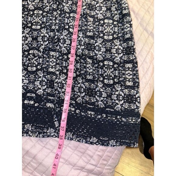 Club Monaco Womens Printed Long Sleeve Dress Size 6 Black y/White Floral Pattern - Picture 8 of 9